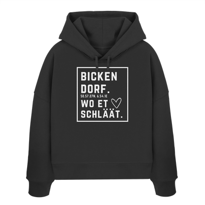 Bickendorf Hätz Druck - Womens Organic Boxcut Hoodie