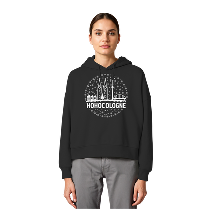 HOHOCologne Druck - Womens Organic Boxcut Hoodie