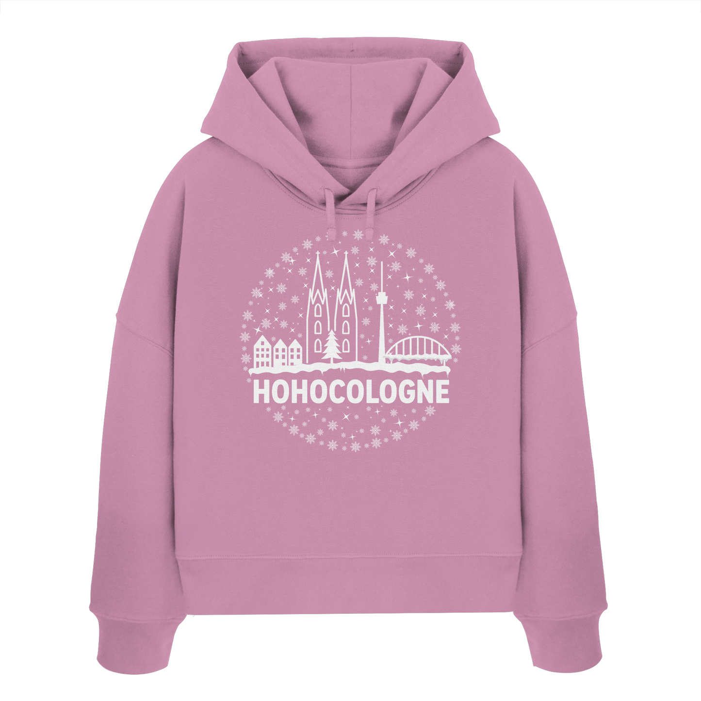 HOHOCologne Druck - Womens Organic Boxcut Hoodie