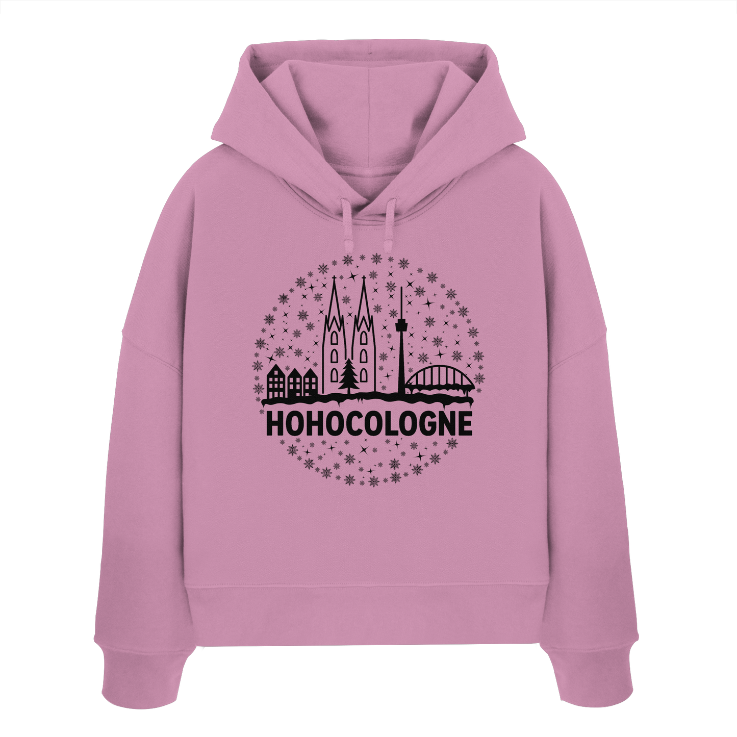 HOHOCologne Druck - Womens Organic Boxcut Hoodie