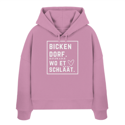 Bickendorf Hätz Druck - Womens Organic Boxcut Hoodie