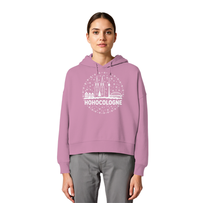 HOHOCologne Druck - Womens Organic Boxcut Hoodie