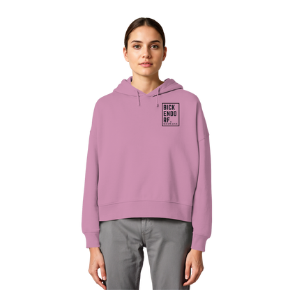Bickendorf Koordinaten (kleiner Druck auf der Brust) - Womens Organic Boxcut Hoodie