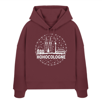HOHOCologne Druck - Womens Organic Boxcut Hoodie