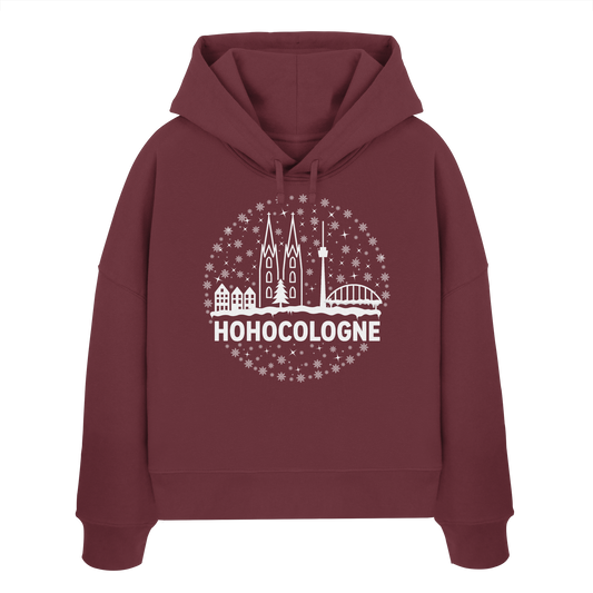 HOHOCologne Druck - Womens Organic Boxcut Hoodie
