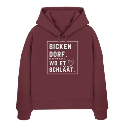 Bickendorf Hätz Druck - Womens Organic Boxcut Hoodie