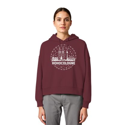 HOHOCologne Druck - Womens Organic Boxcut Hoodie