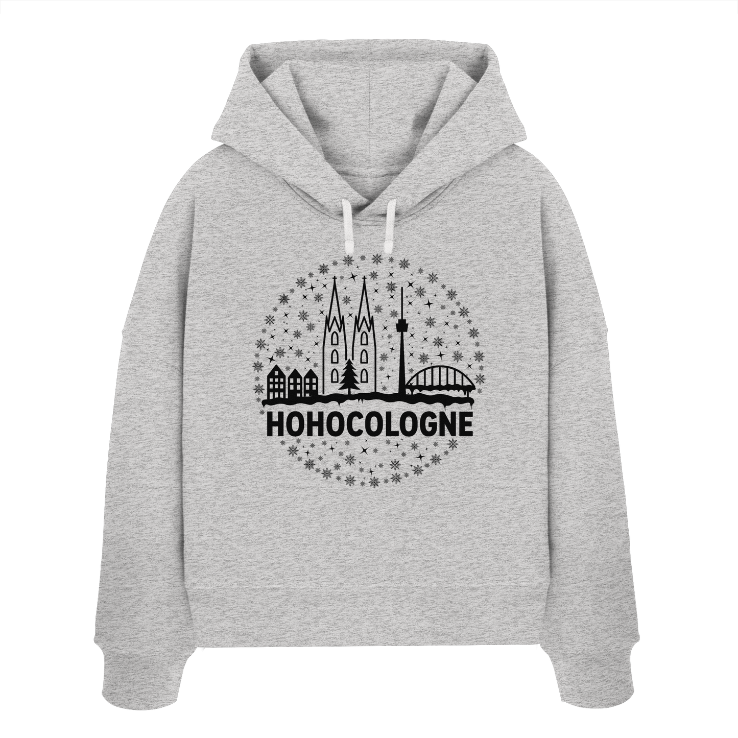 HOHOCologne Druck - Womens Organic Boxcut Hoodie