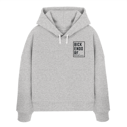 Bickendorf Koordinaten (kleiner Druck auf der Brust) - Womens Organic Boxcut Hoodie