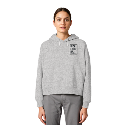 Bickendorf Koordinaten (kleiner Druck auf der Brust) - Womens Organic Boxcut Hoodie