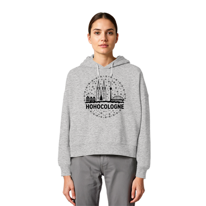HOHOCologne Druck - Womens Organic Boxcut Hoodie