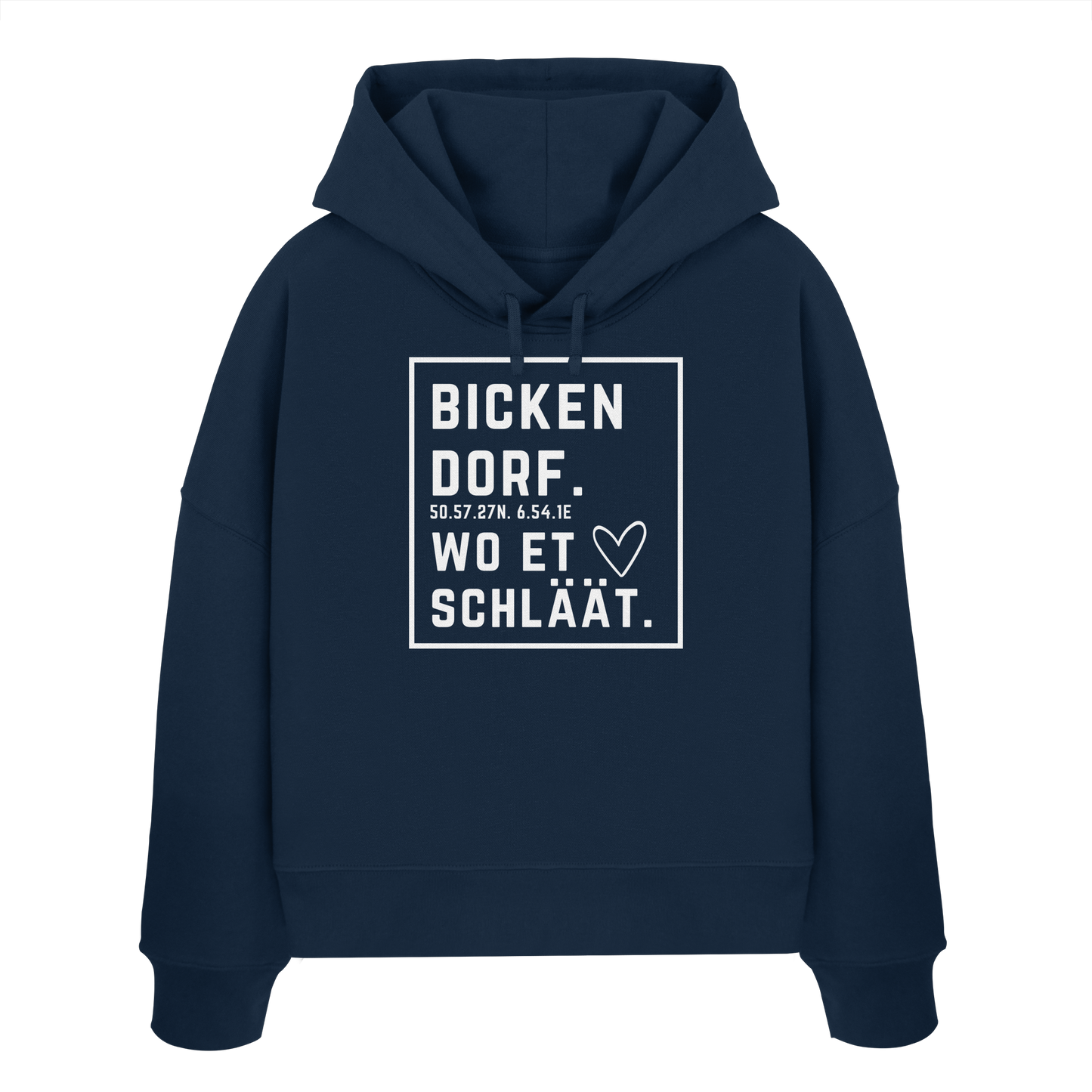 Bickendorf Hätz Druck - Womens Organic Boxcut Hoodie