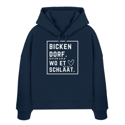 Bickendorf Hätz Druck - Womens Organic Boxcut Hoodie