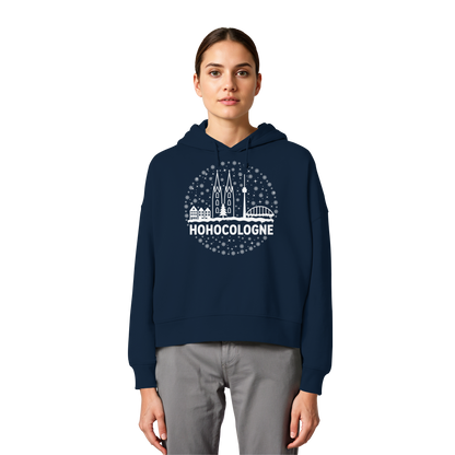 HOHOCologne Druck - Womens Organic Boxcut Hoodie