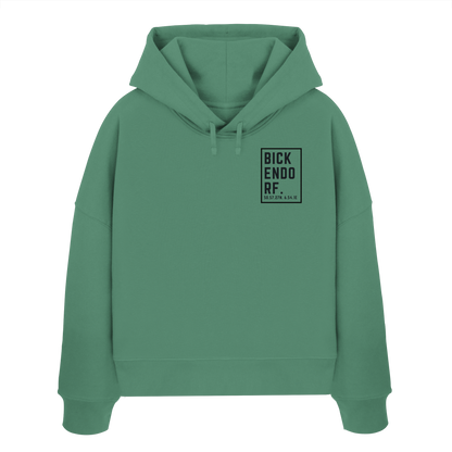 Bickendorf Koordinaten (kleiner Druck auf der Brust) - Womens Organic Boxcut Hoodie