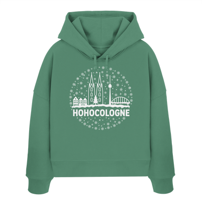 HOHOCologne Druck - Womens Organic Boxcut Hoodie