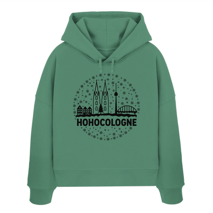 HOHOCologne Druck - Womens Organic Boxcut Hoodie