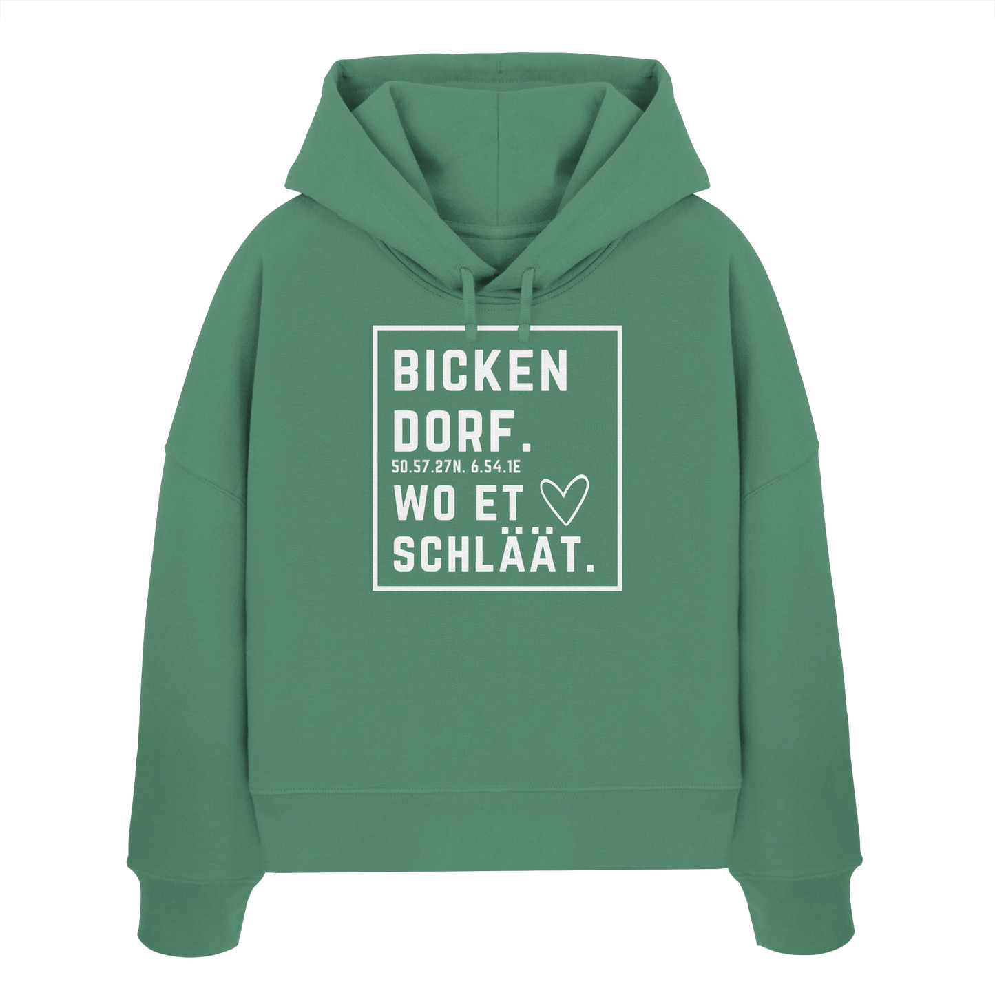 Bickendorf Hätz Druck - Womens Organic Boxcut Hoodie