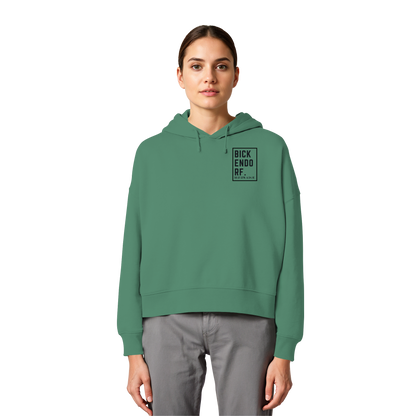 Bickendorf Koordinaten (kleiner Druck auf der Brust) - Womens Organic Boxcut Hoodie