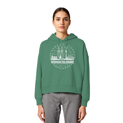 HOHOCologne Druck - Womens Organic Boxcut Hoodie