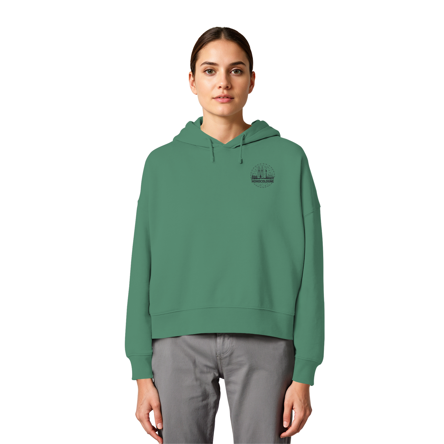 HOHOCologne Stick  - Womens Organic Boxcut Hoodie