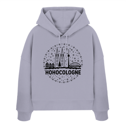 HOHOCologne Druck - Womens Organic Boxcut Hoodie
