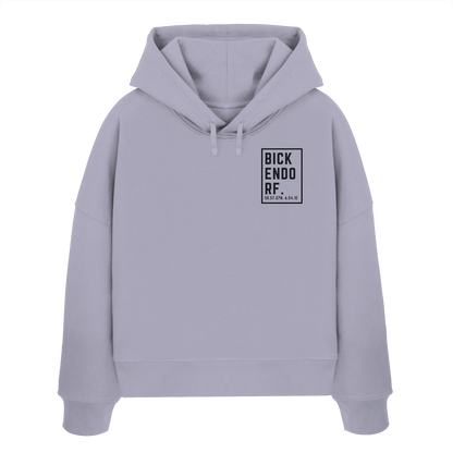 Bickendorf Koordinaten (kleiner Druck auf der Brust) - Womens Organic Boxcut Hoodie