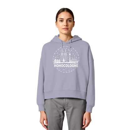 HOHOCologne Druck - Womens Organic Boxcut Hoodie