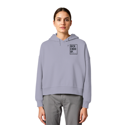 Bickendorf Koordinaten (kleiner Druck auf der Brust) - Womens Organic Boxcut Hoodie