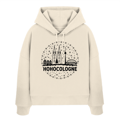 HOHOCologne Druck - Womens Organic Boxcut Hoodie
