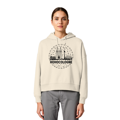 HOHOCologne Druck - Womens Organic Boxcut Hoodie