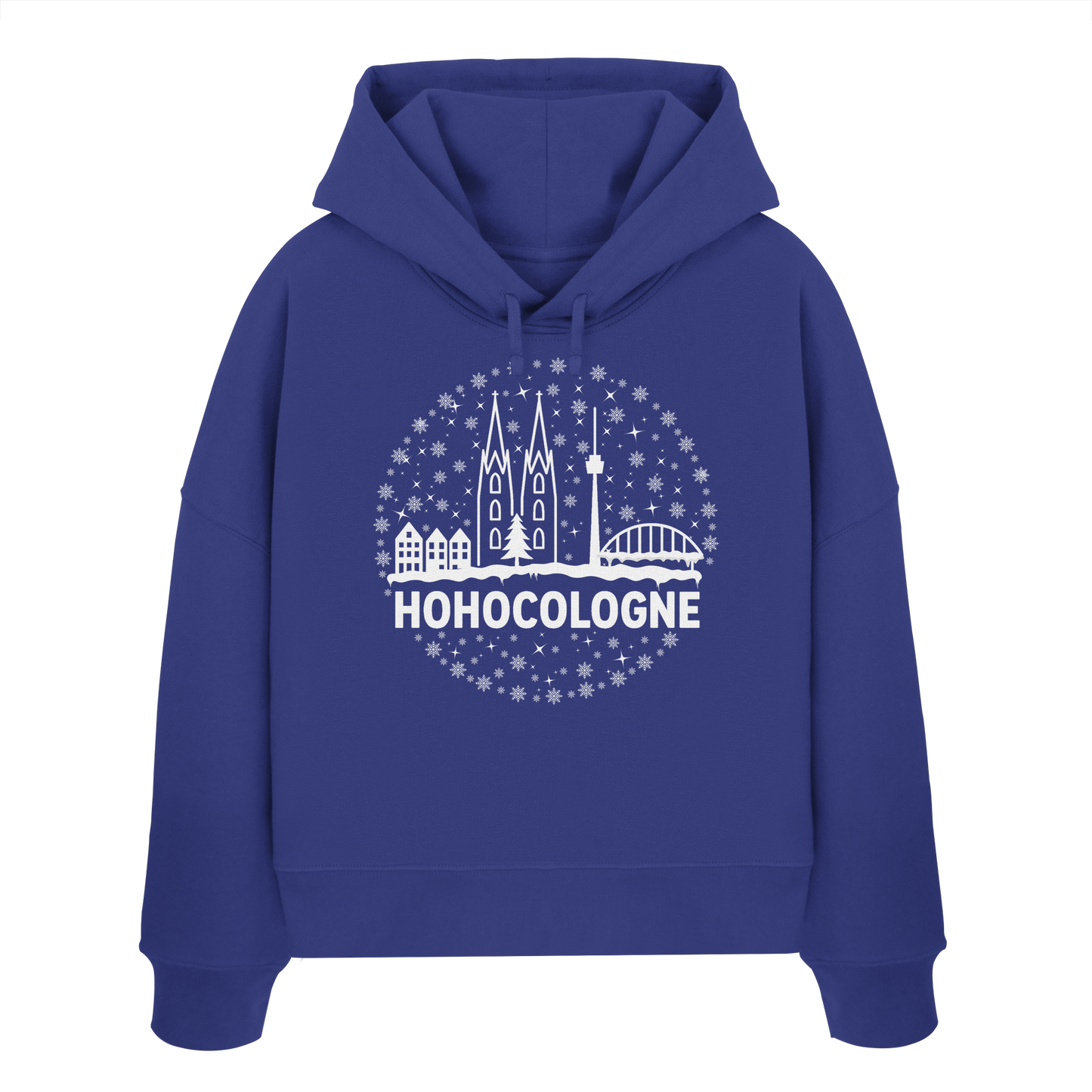 HOHOCologne Druck - Womens Organic Boxcut Hoodie