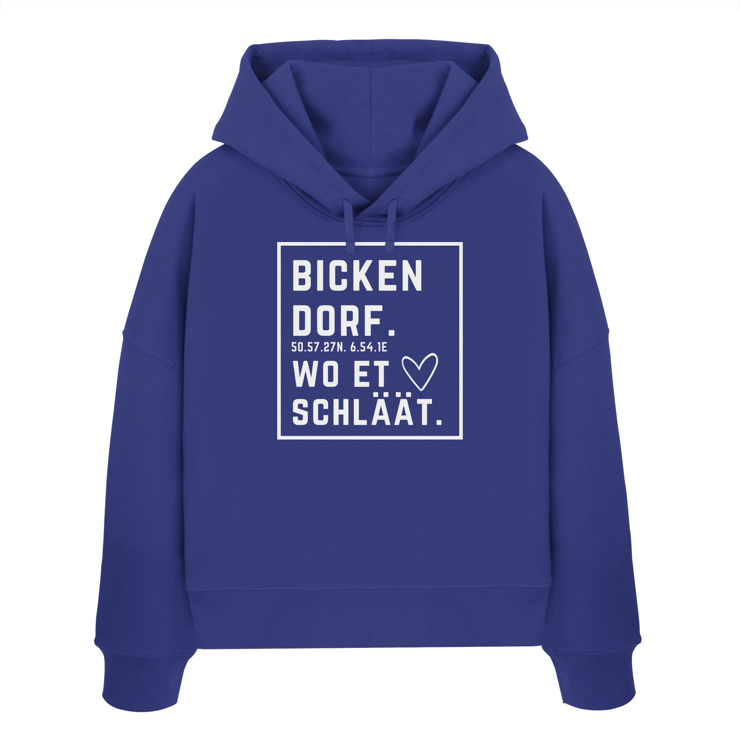 Bickendorf Hätz Druck - Womens Organic Boxcut Hoodie