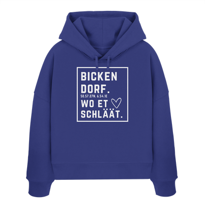 Bickendorf Hätz Druck - Womens Organic Boxcut Hoodie