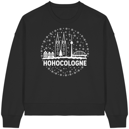 HOHOCologne Druck - Womens Organic Boxcut Sweatshirt