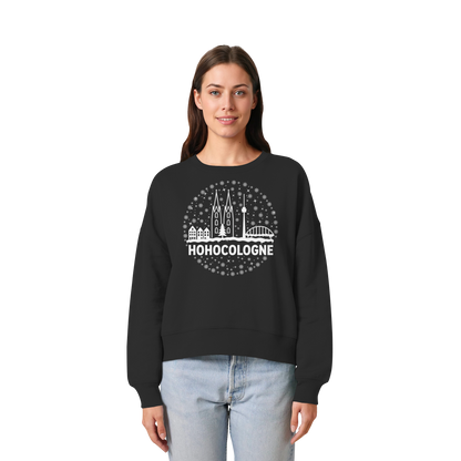 HOHOCologne Druck - Womens Organic Boxcut Sweatshirt