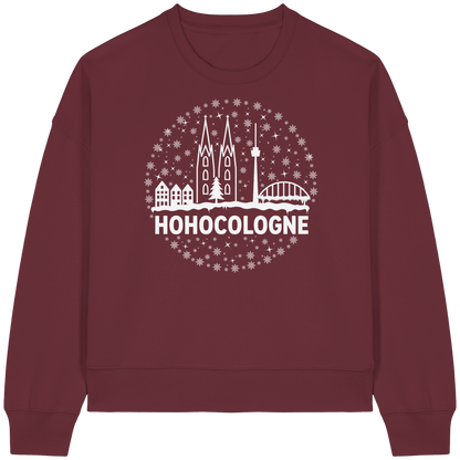 HOHOCologne Druck - Womens Organic Boxcut Sweatshirt