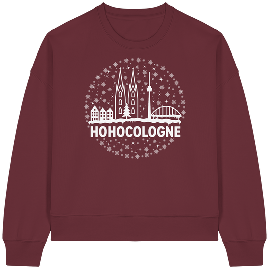 HOHOCologne Druck - Womens Organic Boxcut Sweatshirt