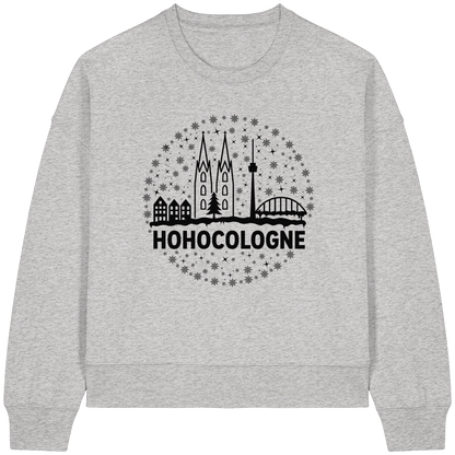 HOHOCologne Druck - Womens Organic Boxcut Sweatshirt