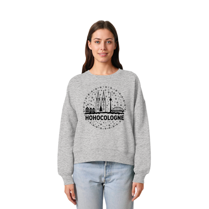 HOHOCologne Druck - Womens Organic Boxcut Sweatshirt
