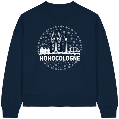 HOHOCologne Druck - Womens Organic Boxcut Sweatshirt