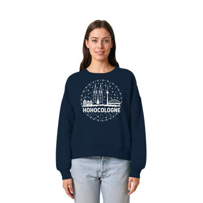 HOHOCologne Druck - Womens Organic Boxcut Sweatshirt