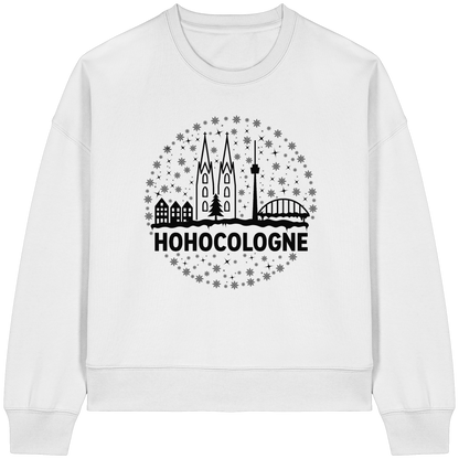 HOHOCologne Druck - Womens Organic Boxcut Sweatshirt
