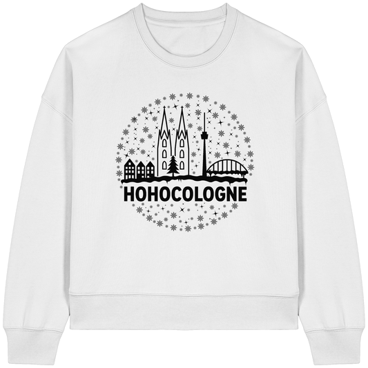 HOHOCologne Druck - Womens Organic Boxcut Sweatshirt