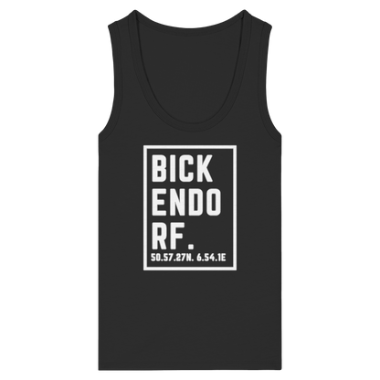 Bickendorf Koordinaten (großer Druck auf der Brust) - Womens Organic Fitted Tank Top