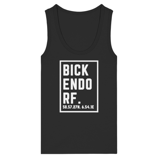 Bickendorf Koordinaten (großer Druck auf der Brust) - Womens Organic Fitted Tank Top
