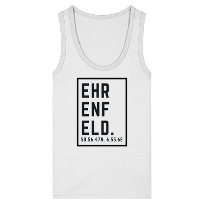 Ehrenfeld Koordinaten (großer Druck auf der Brust) - Womens Organic Fitted Tank Top