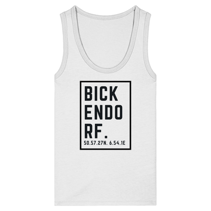 Bickendorf Koordinaten (großer Druck auf der Brust) - Womens Organic Fitted Tank Top