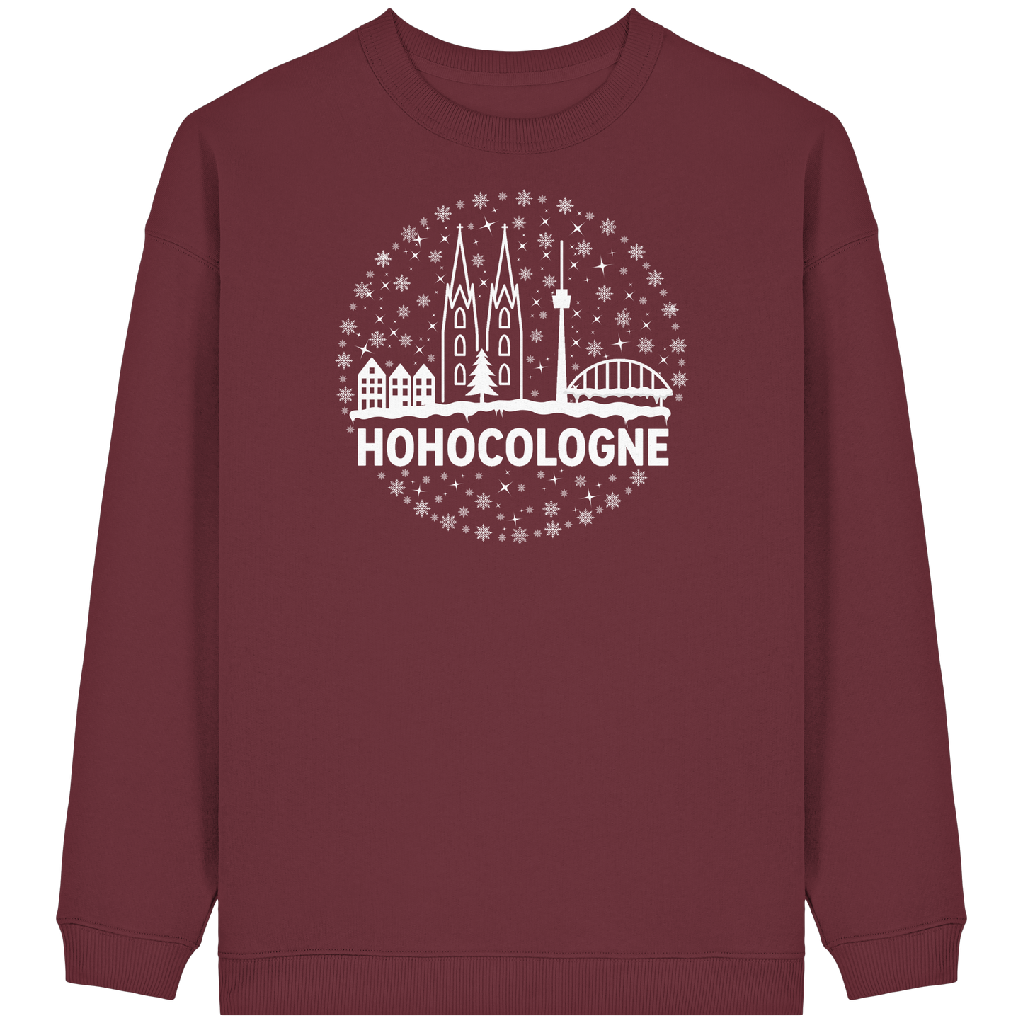 HOHOCologne Druck - Womens Organic Oversized Sweatshirt