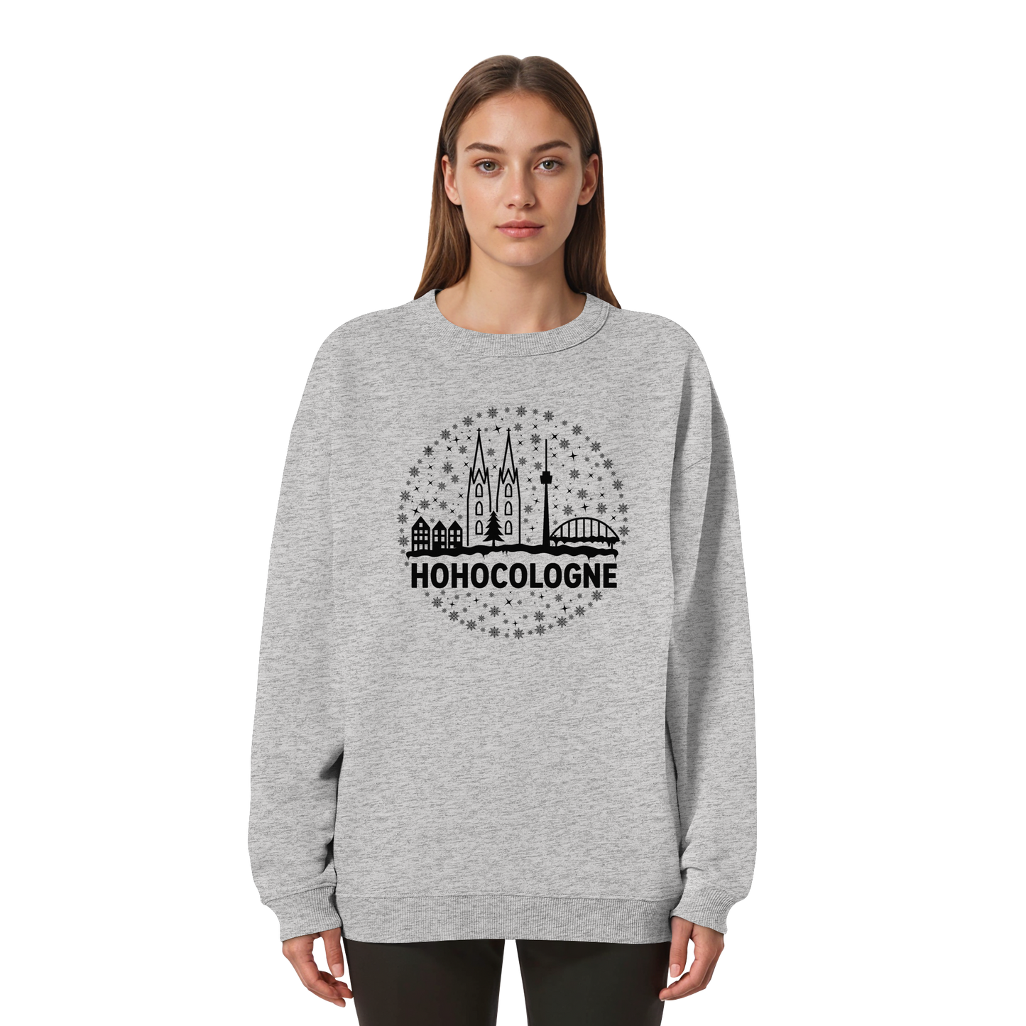 HOHOCologne Druck - Womens Organic Oversized Sweatshirt